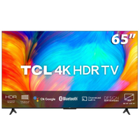 Smart TV LED 65" 4K Ultra HD TCL P635 com sistema Google TV, Dolby Audio, HDR10+, Wi-Fi Dual Band, Bluetooth Integrado, Chromecast e Google Assistente