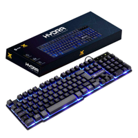 Teclado Gamer VX Gaming HYDRA 107 Teclas + 12 Multimidia com LED AZUL Sensacao Tecla MECANICA-GT700