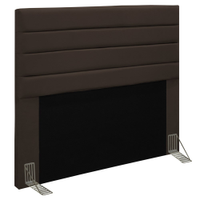 Cabeceira Cama Box Casal King 193cm Rubi D10 Suede Marrom - Mpozenato