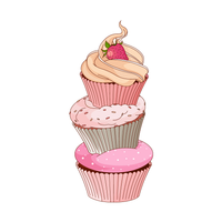 Adesivo Decorativo de Geladeira - Cupcakes - 206gl-G