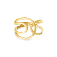 Anel Gold Navete em Ouro Amarelo 18k