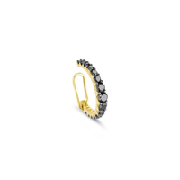 Piercing Arpege em Ouro Amarelo 18k com Diamantes Negros