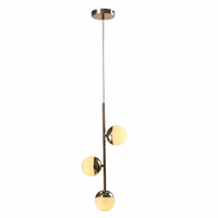 Pendente Kepner 3 Lampadas Gold - Hevvy