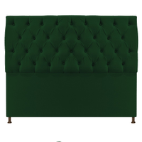 Cabeceira Sofia 140 cm Casal Suede Verde - Amarena Móveis