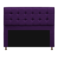 Cabeceira Copenhague 195 cm King Size Suede Roxo - Amarena Móveis