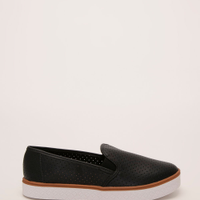 Tênis slip on moleca preto