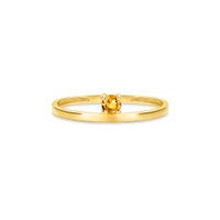 Anel Cores em Ouro Amarelo 18k com Citrino