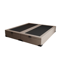 Base para Cama Box Queen Martin Premium com Baú Linho (47x158x198 cm) Cru