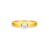 Anel Solitário Forever em Ouro Amarelo 18k com Diamante 0,40 ct