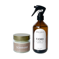 Kit Combo Vela Aromática de Bergamota e Aromatizador de Ambiente de Limão Siciliano, Lavanda e Bergamota