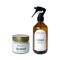 Kit Combo Vela Aromática de Lavanda e Aromatizador de Ambiente de Capim-limão