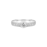 Anel Solitário Promise em Ouro Branco 18k com Diamantes 0,56 ct