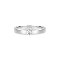 Anel Solitário Promise em Ouro Branco 18k com Diamantes 0,36 ct