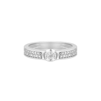 Anel Solitário Promise em Ouro Branco 18k com Diamante 0,25 ct