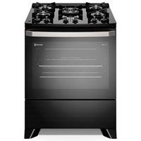 Fogão 5 bocas Electrolux Preto Experience Mesa de Vidro, PerfectCook e VaporBake (FE5GP) - Bivolt