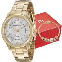 Kit Relógio Mondaine Feminino com Pulseira 76651LPMVDE1K4