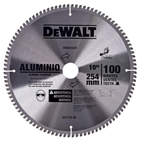 Disco de Serra Esquadria para Alumínio 254Mm 10" Dewalt