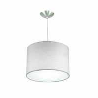 Lustre Cúpula Pendente Dome Estampado Branco Texturizado