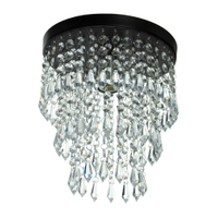 Lustre De Cristal Acrilico Manucrillic Preto Maravilhoso