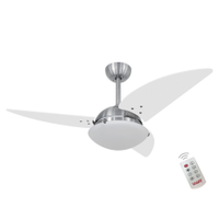 Ventilador Clear Branco 220V e Controle Remoto