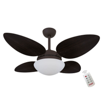 Ventilador Volare Petalo Quad Tabaco 127V e Controle Remoto