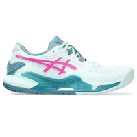 Tênis ASICS GEL-Resolution 9 Padel - Feminino - Azul e Rosa