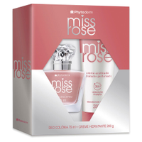 Kit presente phytoderm miss rose deo colônia 75ml + creme acetinado 200g único