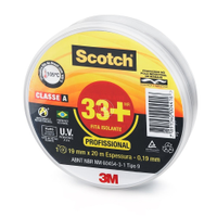 Fita Isolante 3M Scotch 33+ 19mmx20m - Embalagem com 12 Unidades