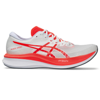 Tênis ASICS Magic Speed 3 - Masculino - Branco com Vermelho