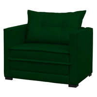 Poltrona Cama Londres Suede Verde