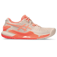 Tênis ASICS GEL-Resolution 9 - Feminino - Bege e Laranja