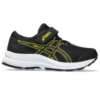 Tênis ASICS Contend 8 PS - Infantil - Preto com Amarelo e Branco