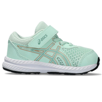 Tênis ASICS Contend 8 TS - Infantil - Verde e Laranja com Branco