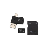 Kit 4 em 1 Cartão De Memória Ultra High Speed-I + Adaptador USB Dual Drive + Adaptador SD 16GB até 80 Mb/S De Velocidade Multi - MC150 MC150