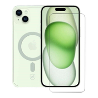 Kit Capa case capinha Magsafe Transparente e Pelicula Nano Vidro para iPhone 15 - Gshield