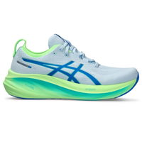 Tênis ASICS GEL-Nimbus 26 Lite-Show - Masculino - Cinza com Verde e Azul