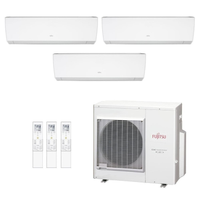 Ar Condicionado Multi Tri Split Inverter Fujitsu 23.000 Btus (3x Evap 9.000) Quente/Frio 220V Monofásico