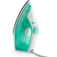 Ferro de Passar a Vapor Electrolux Base Cerâmica com Spray Easyline SIE70 Verde / 110V