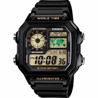 Relógio Digital Casio World Time AE-1200WH-1BVDF-SC