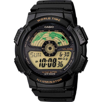 Relógio Digital Casio Masculino World Time AE-1100W-1BVDF-SC