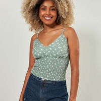 Blusa De Alcinha Verde Florida