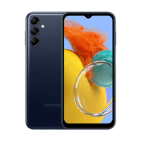 Celular Samsung Galaxy M14 5G, 128GB, 4GB RAM, Tela Infinita de 6.6 Dual Chip Azul Marinho