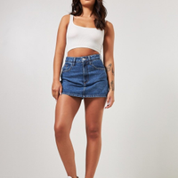 Short Saia Jeans Escuro