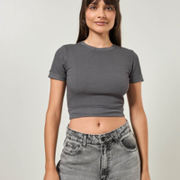 Blusa Cropped Canelada