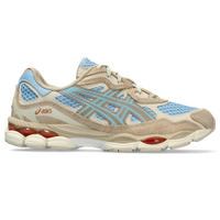 Tênis ASICS GEL-NYC - Unissex - Bege e Azul com Laranja