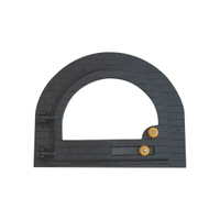 Porta Forno Ferro Fundido Igloo Vidro - Tamanho 42x53cm