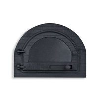 Porta Forno Ferro Igloo Com Vidro Libaneza 26,5X36,5Cm