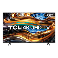 Smart TV 55 Ultra HD 4K TCL 55P755 LED com Google TV, Dolby Vision e Atmos, HDR10+, Wi-Fi, Bluetooth, Google Assistente e Design sem Bordas