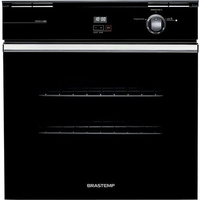 Forno de Embutir a Gás Brastemp 78 Litros BOA84AE com Grill e Timer Touch Preto - 220V